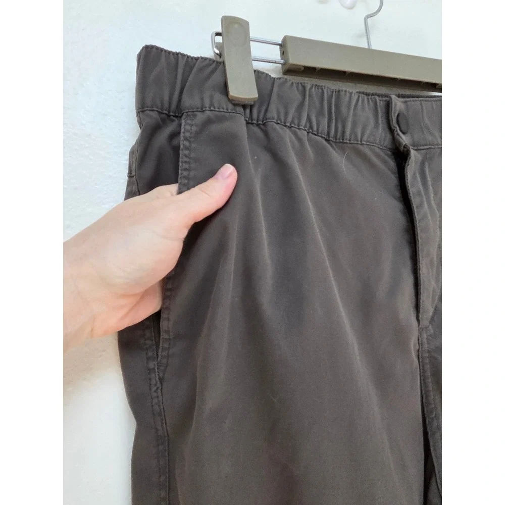 HM Slim Fit Joggers Mens Medium Dark Gray Articulated Knee Bungee Hem